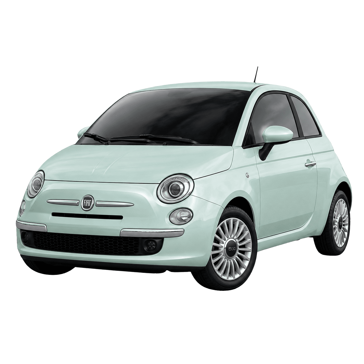 Fiat 500 compact hire car for easy local driving in High Wycombe