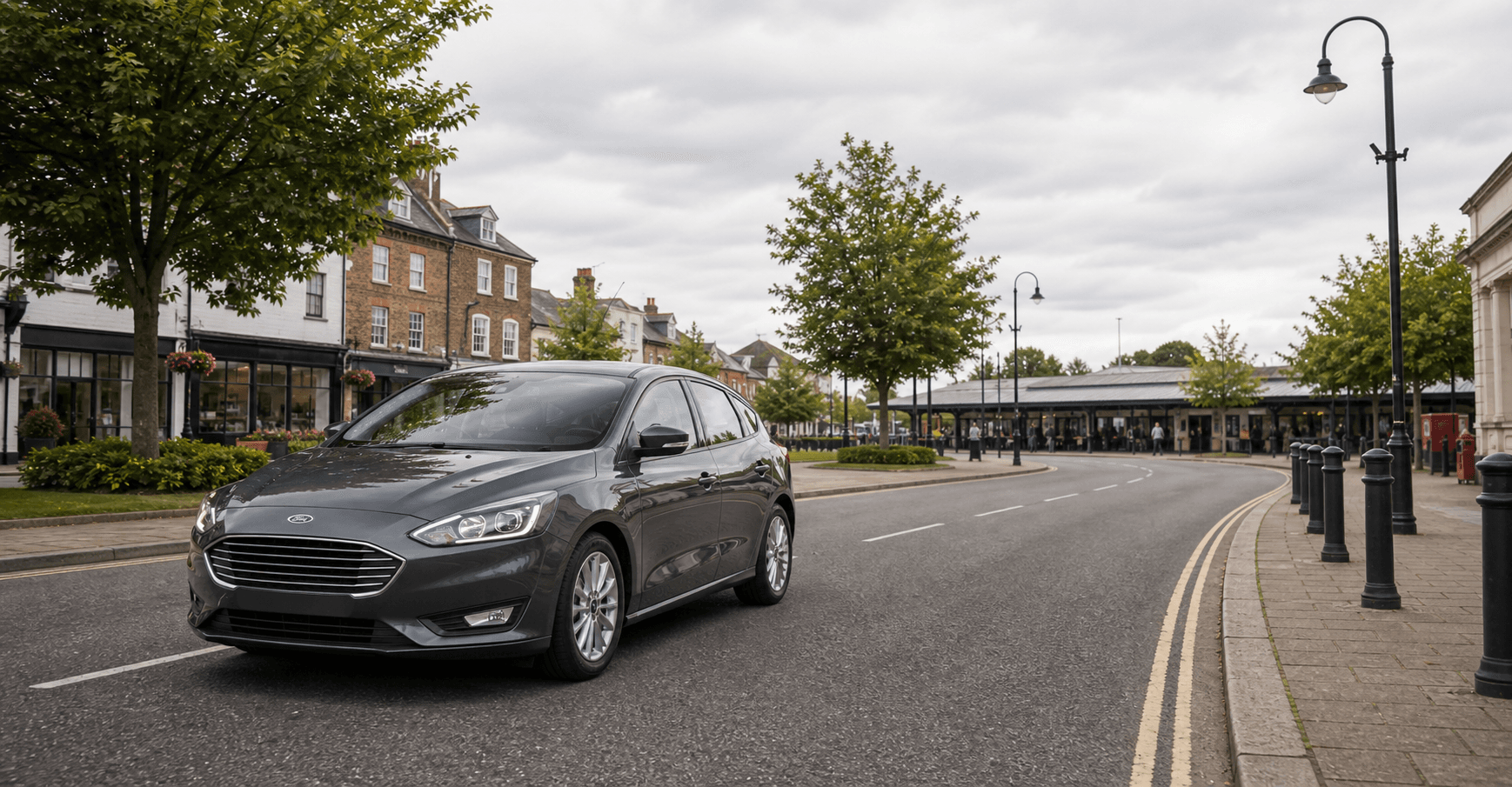 Compact hire car ready for practical travel around Marlow